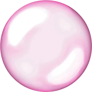 Pink Soap Bubble Isolated PNG image