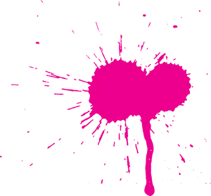 Pink Splatter Graphic PNG image