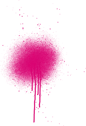 Pink Spray Paint Dripon Black Background PNG image