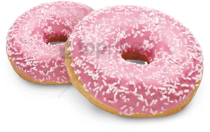 Pink Sprinkled Donuts PNG image