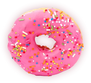 Pink Sprinkled Doughnut.png PNG image