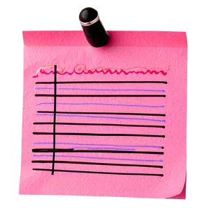 Pink Sticky Note Png Yjf5 PNG image