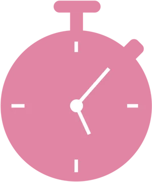 Pink Stopwatch Icon PNG