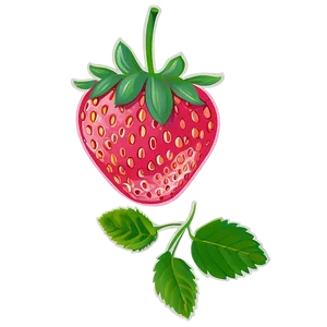 Pink Strawberry Cute Png Bxj PNG image