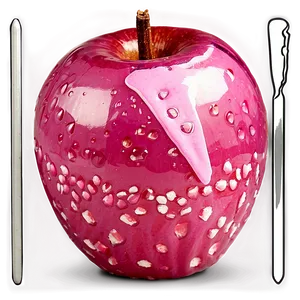 Pink Sugar Candy Apple Png Ixu71 PNG image