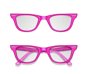 Pink Sunglasses Black Background PNG image
