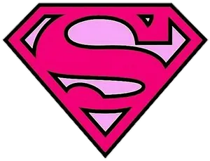 Pink Superman Logo PNG image