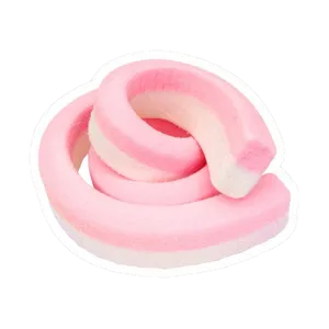 Pink Swirled Marshmallow Treat PNG image