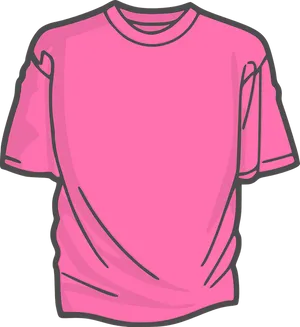 Pink T Shirt Template Vector PNG image