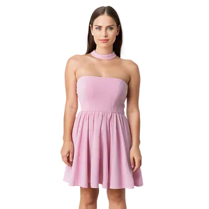 Pink Tea Dress PNG 92