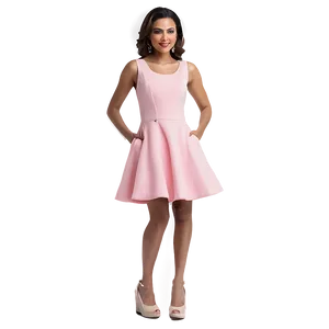 Pink Tea Dress PNG Rao60 PNG