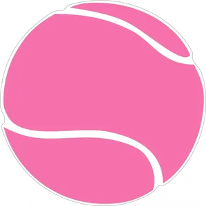 Pink Tennis Ball Graphic PNG image
