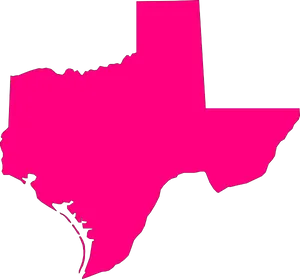 Pink Texas Outline PNG image