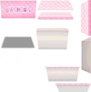 Pink Texture Game Assets PNG image