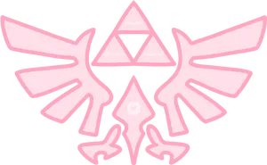 Pink Triforce Wings Graphic