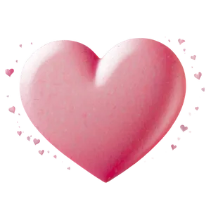 Pink Valentine Heart Illustration Png 76 PNG image