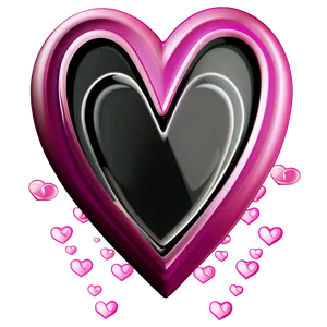 Pink Valentine Heart Illustration Png Pxb22 PNG image