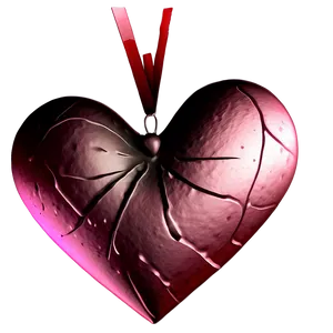 Pink Valentine Heart PNG 71