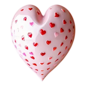 Pink Valentine Heart PNG 84