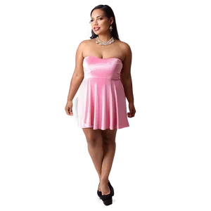 Pink Velvet Dress PNG Dgp PNG