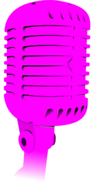 Pink Vintage Microphone Icon PNG image