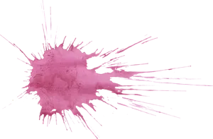 Pink Watercolor Splashon Teal Background.png PNG