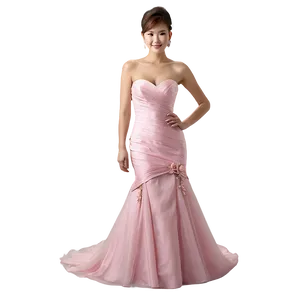 Pink Wedding Dress PNG 06292024