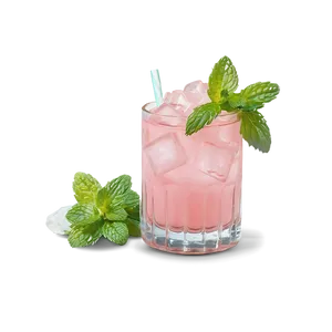 Pink Whitney With Mint Garnish Png 06132024 PNG image