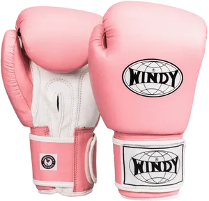 Pink Windy Boxing Gloves PNG image