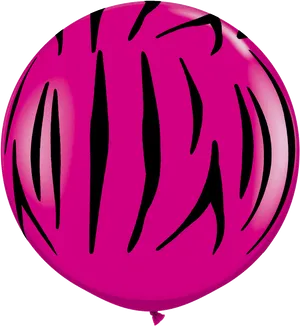 Pink Zebra Print Balloon PNG image