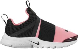 Pinkand Black Sporty Sneaker PNG image