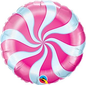 Pinkand Blue Swirl Balloon PNG