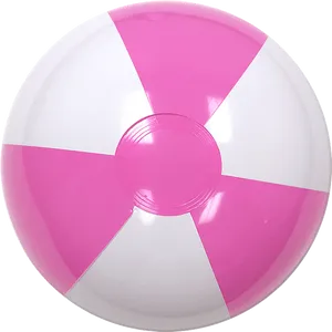 Pinkand White Beach Ball