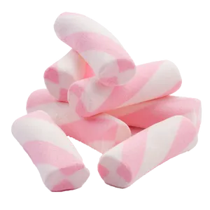 Pinkand White Marshmallows Transparent Background PNG