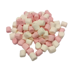 Pinkand White Mini Marshmallows PNG image