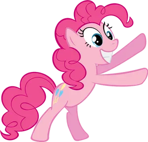 Pinkie Pie Cheerful Pose PNG image