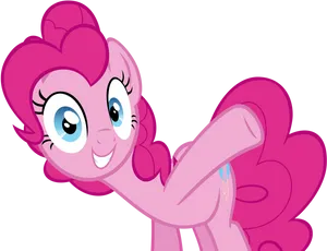 Pinkie Pie Cheerful Pose PNG image