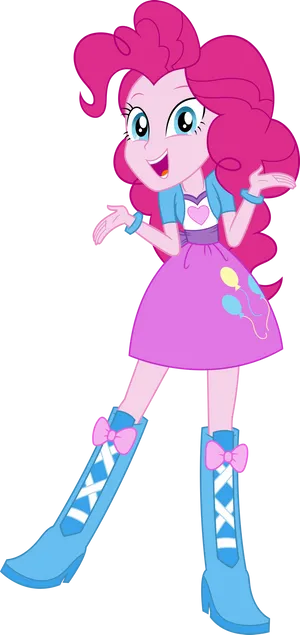 Pinkie Pie Equestria Girls Character PNG image