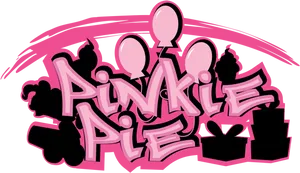 Pinkie Pie Graffiti Style Artwork PNG image