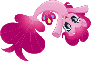 Pinkie_ Pie_ Hanging_ Upside_ Down PNG image