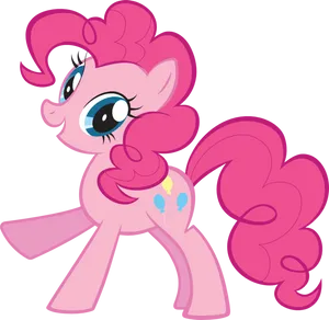 Pinkie_ Pie_ Happy_ Vector PNG image