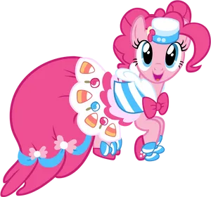 Pinkie Pie Nurse Outfit Vector PNG image