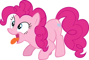 Pinkie_ Pie_ Playful_ Pose_ Vector PNG image