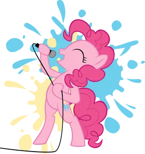 Pinkie Pie Singing Joyfully