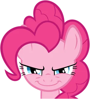 Pinkie Pie Smiling Cartoon Character PNG image