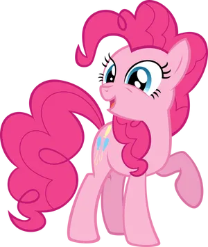 Pinkie Pie Smiling Vector PNG image