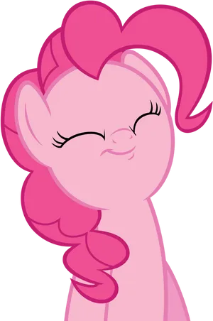 Pinkie Pie Smiling Vector Art PNG image