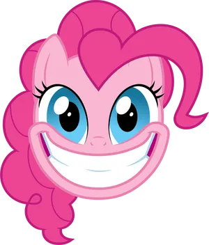 Pinkie Pie Smiling Vector PNG image