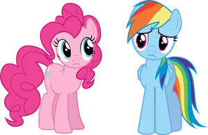 Pinkie Pieand Rainbow Dash Friendship PNG