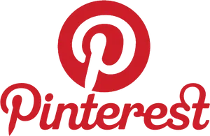 Pinterest Logo Redand Black PNG image